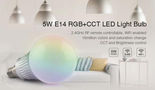 FUT013 Mi Light  E14  5 Watt RGB + DUAL Weiß